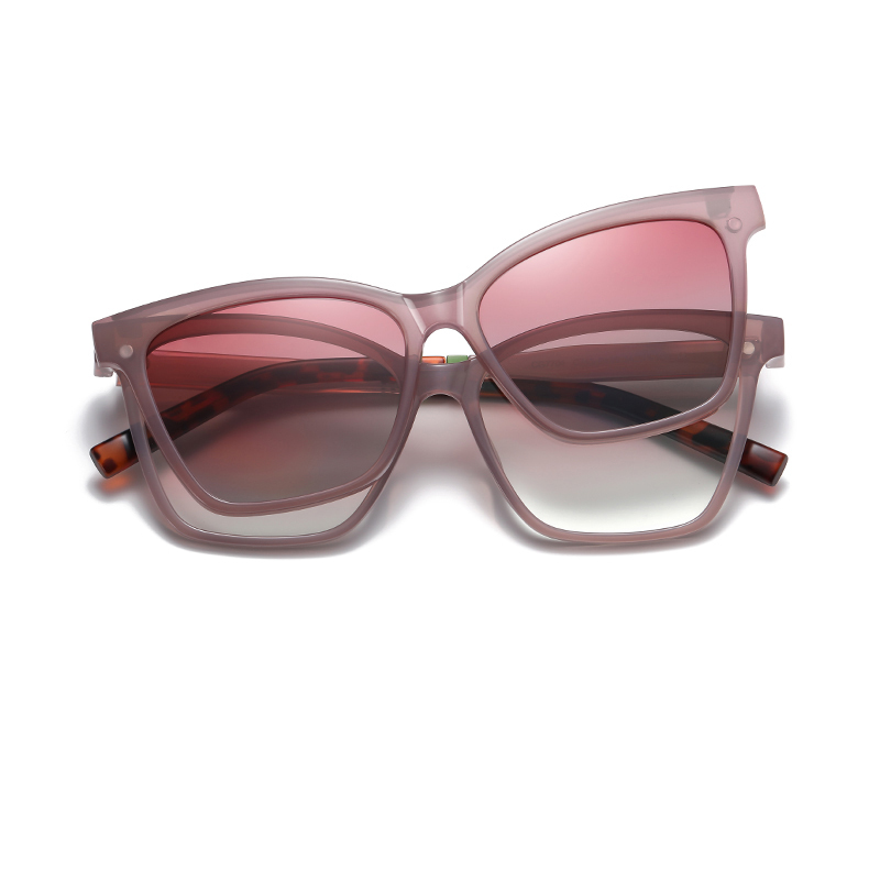 C1-Bright coffee/gradient pink