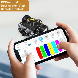 Tiny:bit Smart Robot Car BBC Micro:bit Graphical Programming STEAM Robotics Car KitはMicro:bit V2/V1.5ボードと互換性があります - Product Image 3
