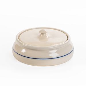 传统蓝色条纹现代生态北欧粗器服务器盘玉米饼取暖器促销礼品