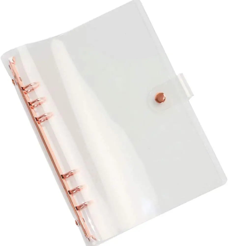Cubierta suave y transparente de PVC para diario, carpeta de 6 anillos, A5, A6, hoja suelta, espiral, planificador, oferta