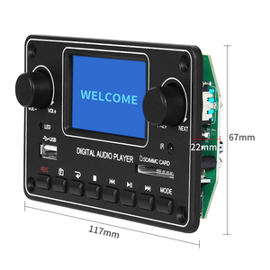 Автомобильный динамик 5 В/12 В Mp3 плеер беспроводной модуль USB Комплект FM радио аудио декодер плата - Product Image 1