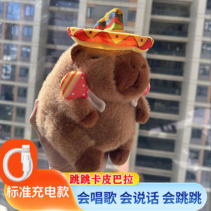 rechargeable jumping ball-sand hammer capybara + usb cable