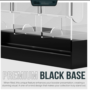 Dispenser Personalizzato in Acrilico Trasparente e Nero a 6 Scomparti per Buste di Espansione, Contiene 240 Pezzi, Compatibile con TCG e Carte Collezionabili Sportive, Vetrina Espositiva - Product Image 3