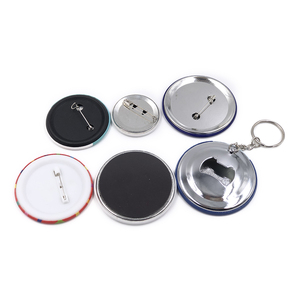 Küçük emniyet pimi kapatma düğmesi yuvarlak süblimasyon Metal badgeclothes Pin giysi için özel boş Pin düğmesi - Product Image 6