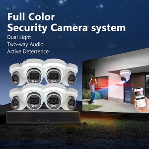 Best 4K 8CH PoE NVR Kit Two <strong>Way</strong> Audio Full Color IP66 8pcs Active Deterrence Outdoor Indoor 8MP Security Camera System - Product Image 2