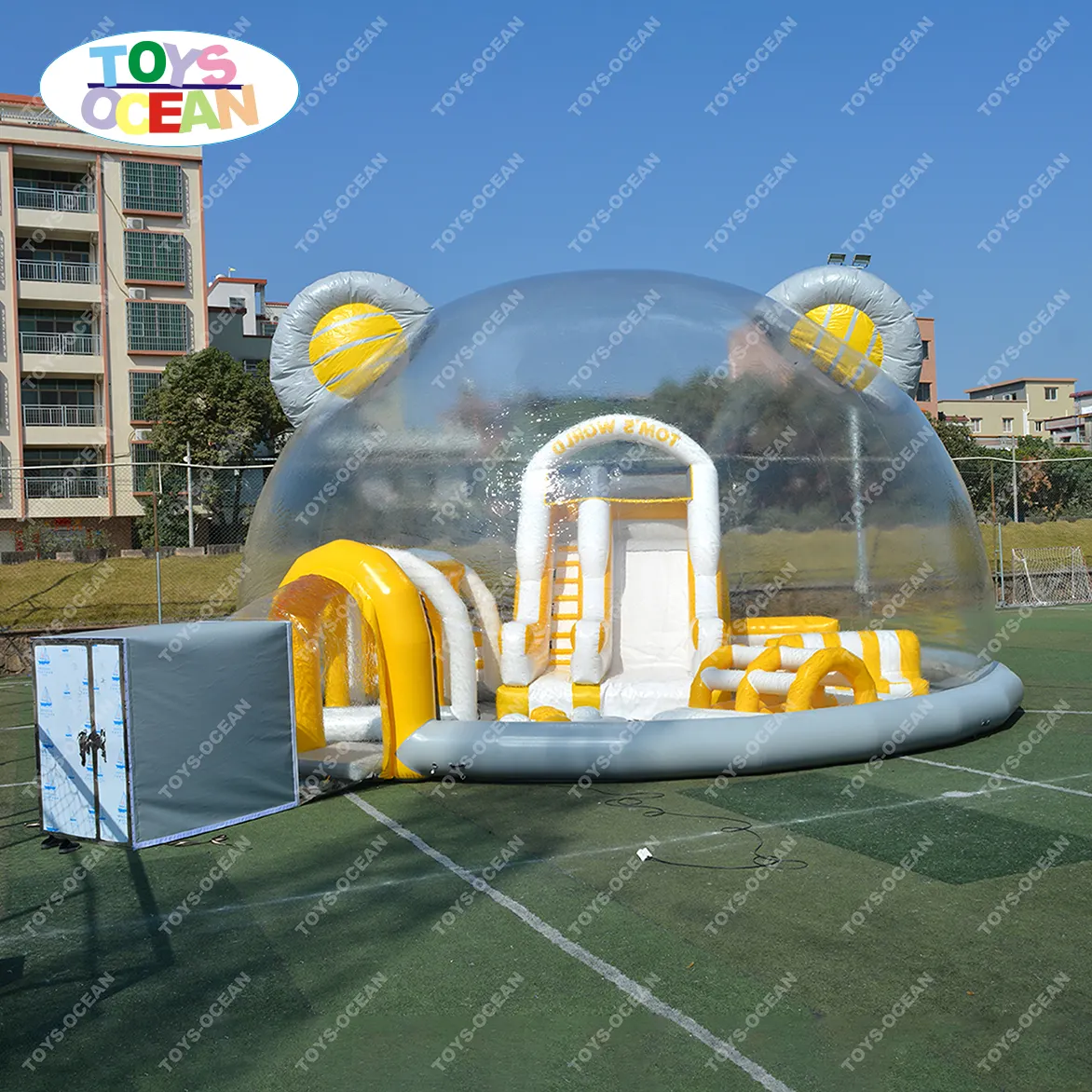 Fábrica Personalizado Comercial Inflável Playground Crianças Ao Ar Livre Inflável Bouncy Castle Slide Com Obstáculo Engraçado