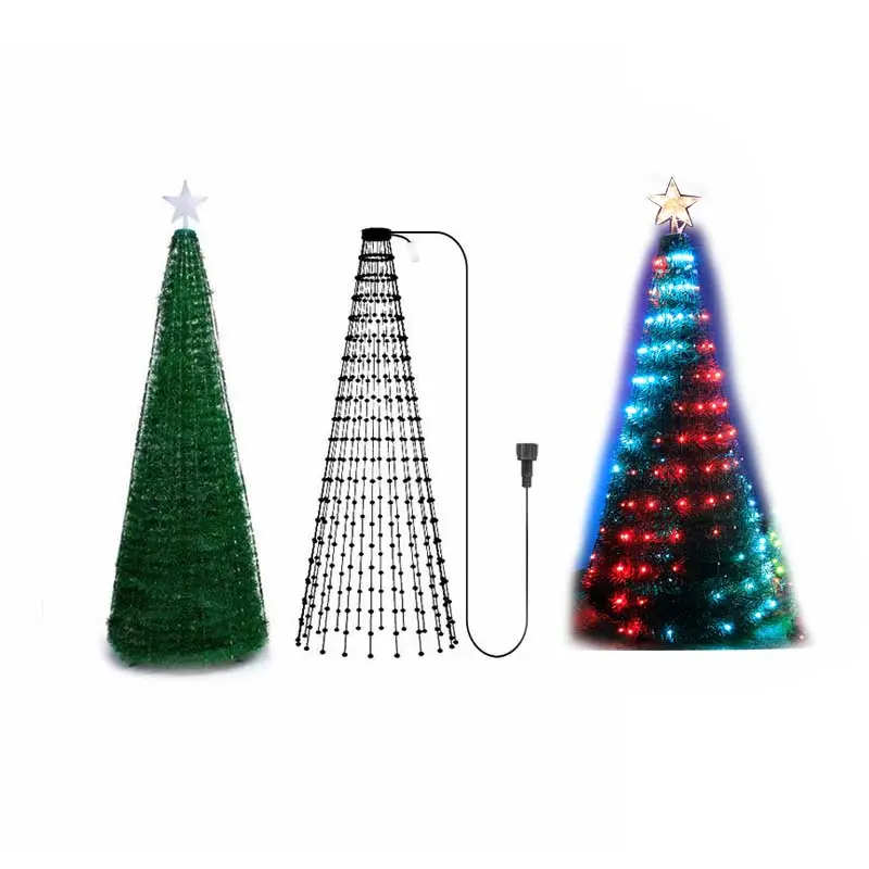 Albero di natale a LED RGB display fai-da-te striscia Led controllo App cambio colore