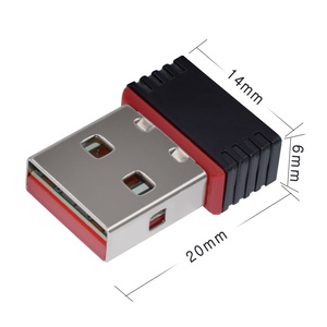 ROHS CE 802.11 a/b/g/nのミニネットワークカードアダプターNetwork RTL8188 Chipset USB 2.0 150Mbps WiFi Adapter Wireless USB Dongle