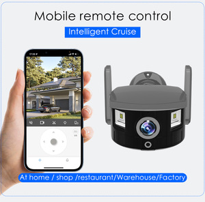3MP IP67 Cámara de seguridad de reconocimiento facial 165 ° Gran angular H.265 Visión nocturna Funciones Pan-Tilt Sensor CMOS Nube WIFI Conectado - Product Image 5