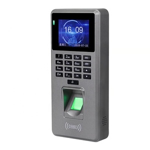 TCP/IP 125Khz RFID Controller di accesso per impronte digitali riconoscimento della carta d'identità visione notturna Reset tempo presenza ufficio porta elettrica - Product Image 2