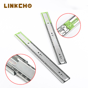 Venta directa de fábrica Hidráulico Cierre suave Amortiguador Cajón Diapositivas para muebles Hardware Cajón Canal Corredores Rieles Guía - Product Image 1