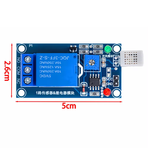 DC 5V 12V HR202 1 canale sensore di umidità modulo relè scheda di controllo 1CH per componenti elettronici - Product Image 3