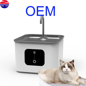 大型宠物自动饮水机3L容量带蓝光杀菌固体图案塑料充电电源 - Product Image 6