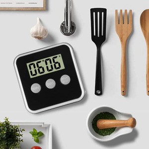 Conto in alto verso il basso Timer elettronico magnetico di supporto con allarme veloce impostazione per la cottura del conto alla rovescia digitale da cucina Timer - Product Image 6