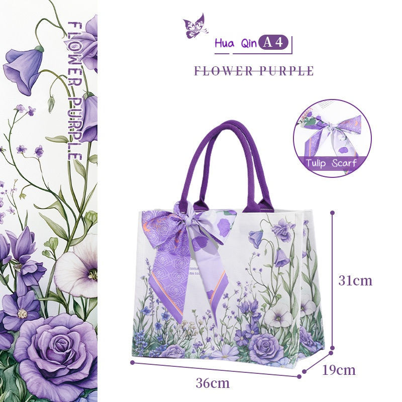 FLEUR VIOLETTE AVEC ÉCHARPE 3