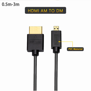 支持定制高速微型高清多媒体接口至高清多媒体接口电缆4K 18Gbps 3D支持高清多媒体接口类型D至类型A可转AM至DM - Product Image 5