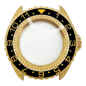 Vỏ đồng hồ SKX Classic mạ vàng mờ, vị trí núm <span class=keywords><strong>3</strong></span> giờ, dành cho SKX007 009, phù hợp với máy NH35 NH36, vòng bezel, núm chỉnh, phụ kiện độ chế. - Product Image 1