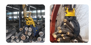 Hy vọng gỗ bền <span class=keywords><strong>log</strong></span> thủy lực xoay máy xúc vật lộn cho 5-32 tấn máy với 2500 mét Hàm mở và động cơ - Product Image 2