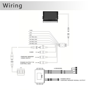 9 ''IS crecrecreen ynamic ar Adar Ensor ystem con uzzer & 1080P Awin win ENS evereversing amamera - Product Image 6