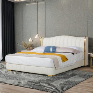Özel fiyatlarla fabrika kaynağından doğrudan ahşap çerçeve ile lüks konfor Modern tasarım yumuşak yatak - Product Image 3