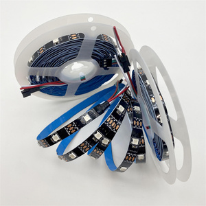 WS2812B WS2811 144LED/M indirizzabile RGB striscia LED 5V luce flessibile programmabile con opzioni PCB bianco nero