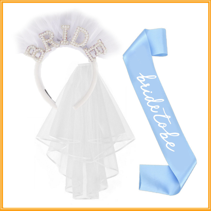 Bandeau blanc - Bretelle bleue