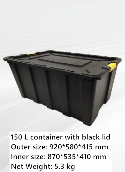 150L tank (black) out 92*58*41.5 in 87*53.5*41cm
