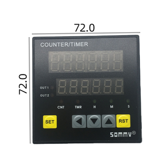 Sommv 72*72 220VAC Relayoutput Contador de temporización y función de conteo de medidor Contador de temporización inteligente - Product Image 2