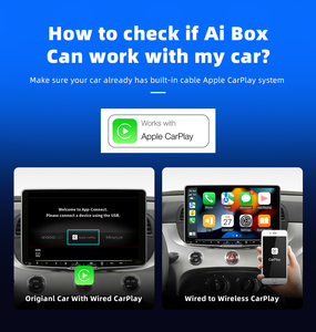 ワイヤレスCarPlay AiボックスQCOM6125 8コアプロセッサAndroid 13アダプター8gb 128GBプラグアンドプレイワイヤレスAndroid自動Aiボックス - Product Image 3