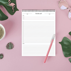 Custom Logo Printed Daily Weekly <strong>Memo</strong> Pad Planner to Do List <strong>Notepads</strong> With Spiral - Product Image 5