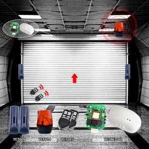 Sistema di Automazione Casa intelligente 220 v Codice di rotolamento di Controllo motore tubolare 433 mhz YET863
