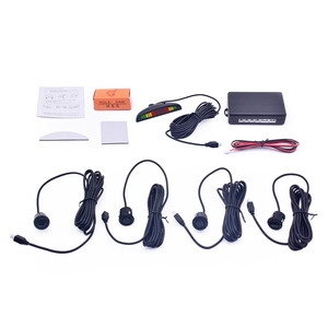 4 sensores de estacionamiento Pantalla LED Sistema de radar de respaldo inverso para automóvil Sistema de sensor de estacionamiento automático - Product Image 1
