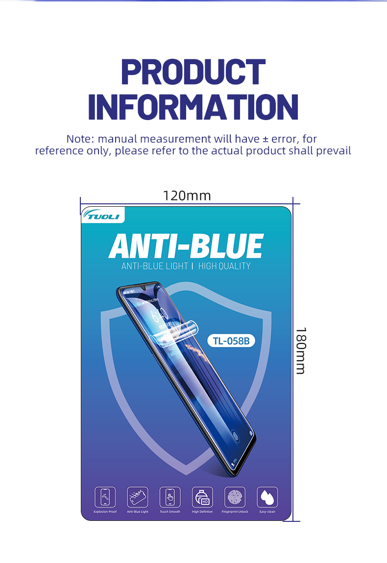 Black TL-058B Anti-blue 1PCS