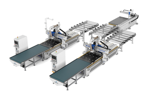 Linea di produzione automatica cella di nidificazione di mobili a pannelli con programma di taglio ottimizzato - Product Image 3