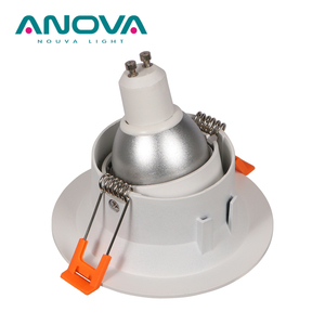 Hole 85mm Led Downlight <strong>Housing</strong> GU10 MR16 LED Module Adjust <strong>Round</strong> Anti Glare Spot <strong>Light</strong> Frame