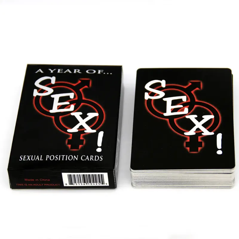 Unisex 50 Sexual Posições Card Game Erótico Foreplay Diversão Sexo Jogos 54 Fantasy Sex Card Para Casais Jogar