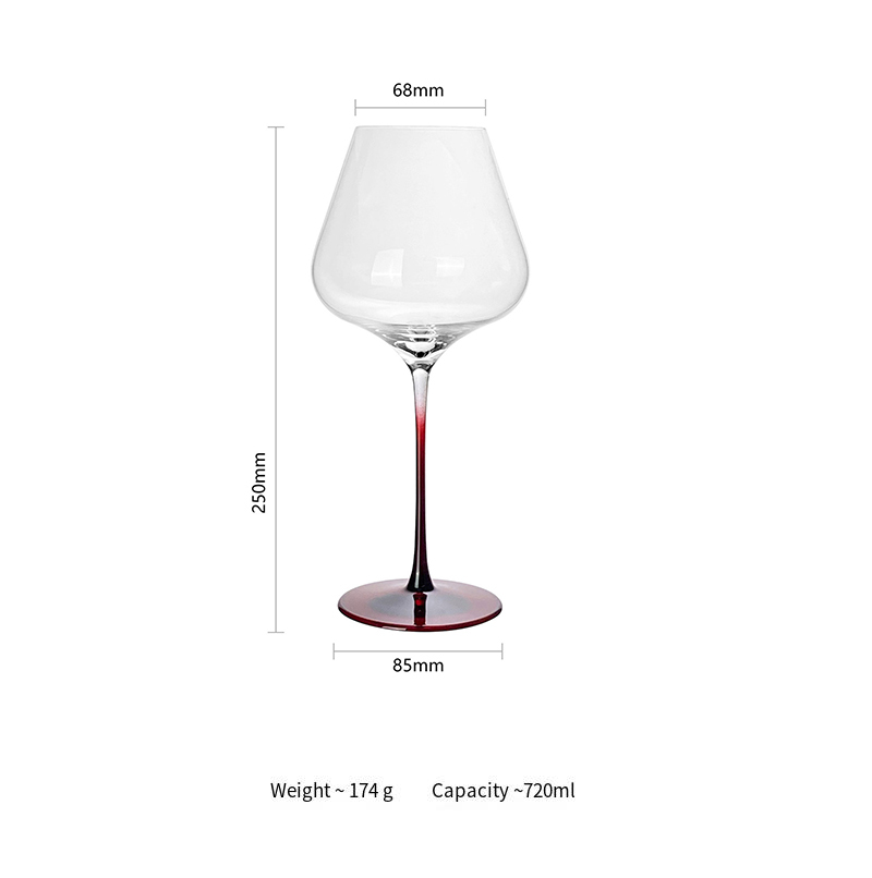 Verre à vin de Burgenland luxueux rouge frais de 720 ml