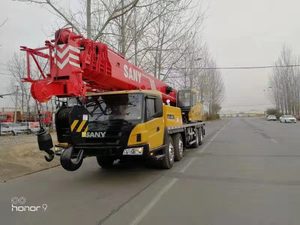 סאני STC500V מנוף נייד משומש 50 טון 60 מ' משאית מנוף מנוף קומפקטי רכוב על משאית