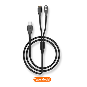 2 in 1 USB a 4-Pin 2-Pin manyetik Port veri kablosu tip c erkek hızlı şarj tel Shokz kulaklık Garmin için uygun izle - Product Image 6