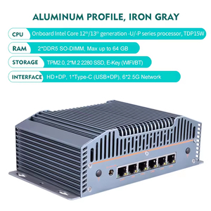 Piesia Firewall Router Mini PC Core I3 I5 Intel 12th/13th Gen 6 Lan Port Cyber Security 2 * DDR5 Computadora industrial - Product Image 6