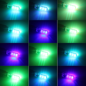 T10 <strong>Led</strong> Strobe Light Bulb High Quality 5050 Car Interior <strong>Led</strong> T10 RGB 12V Bulb 5050 Canbus W5W T10 Remote Controller - Product Image 2