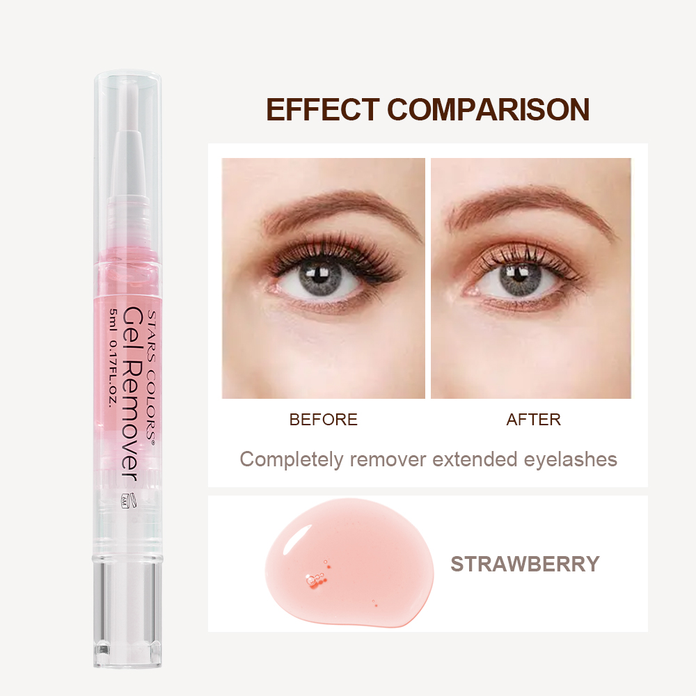 lash glue remover gel pen-strawberry