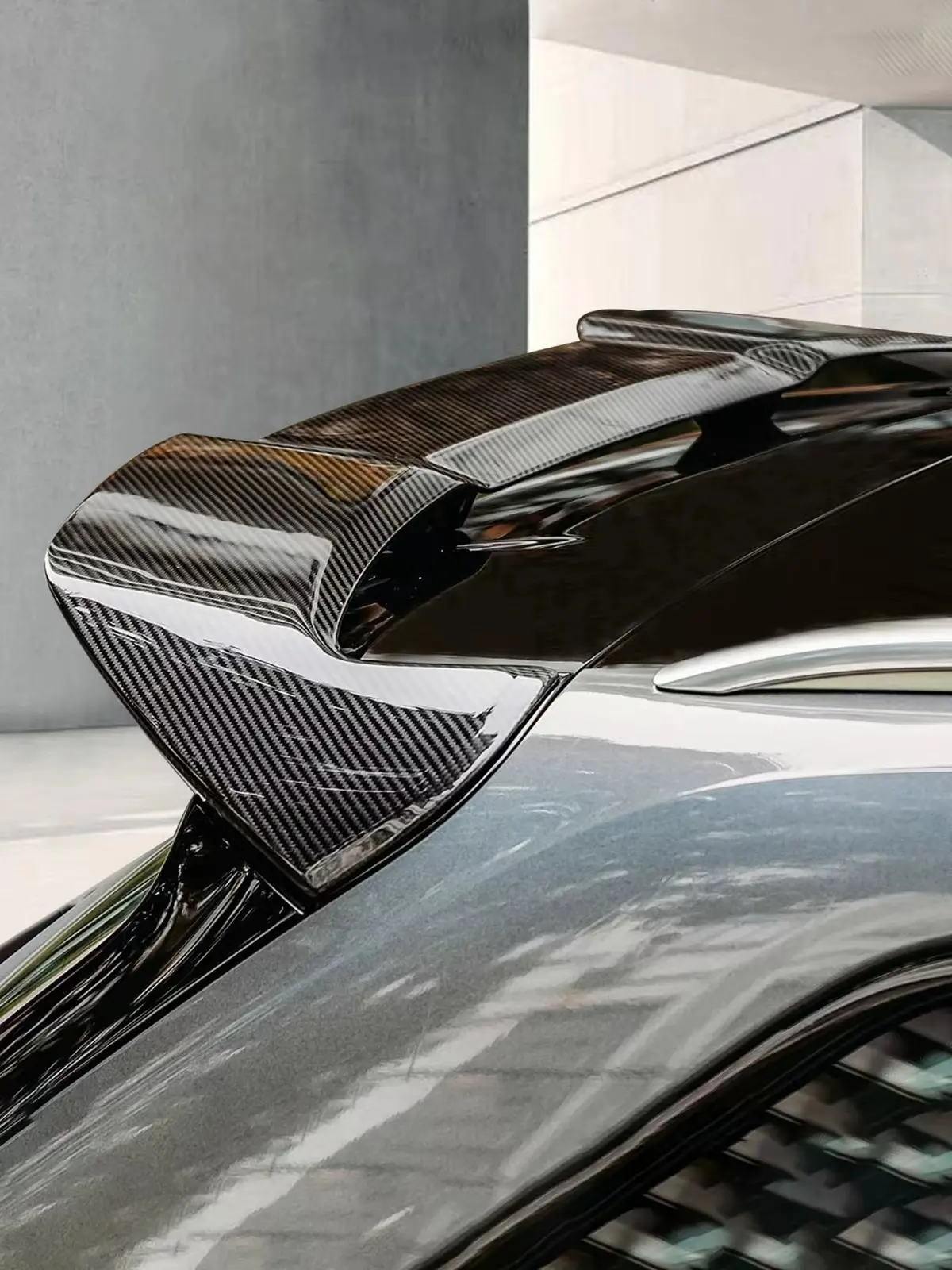 Spoiler de fibra de carbono personalizado para carros com produtos modificados personalizados