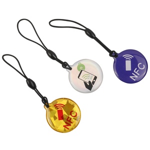 Cmrwritable yazılabilir Social 125khz 13.56mhz Rfid epoksi anahtarlık sosyal medya ve erişim kontrol kartı paylaşımı için Nfc Metal etiketi - Product Image 3