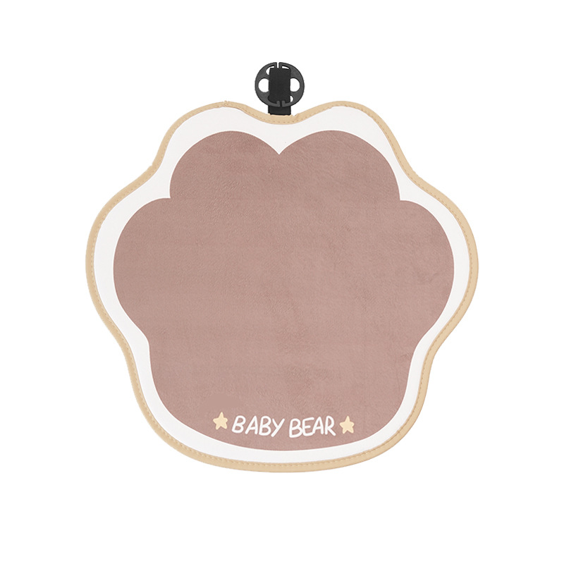 Coussin de siège ours brun en peluche et mignon pour la première rangée