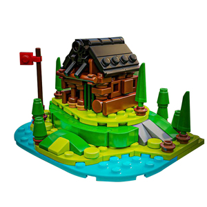 Funbuildブロック教育玩具マイクロスケール山小屋建築ミニレンガおもちゃハウス建築ブロック - Product Image 3