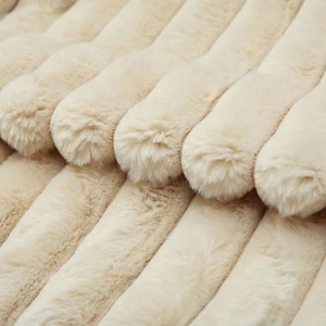 Sang Trọng Siêu Mềm Dày Fluffy Ấm Dày Hai Lớp Thỏ Giả Lông Thú Sang Trọng Ném Chăn Cho Đi văng - Product Image 4