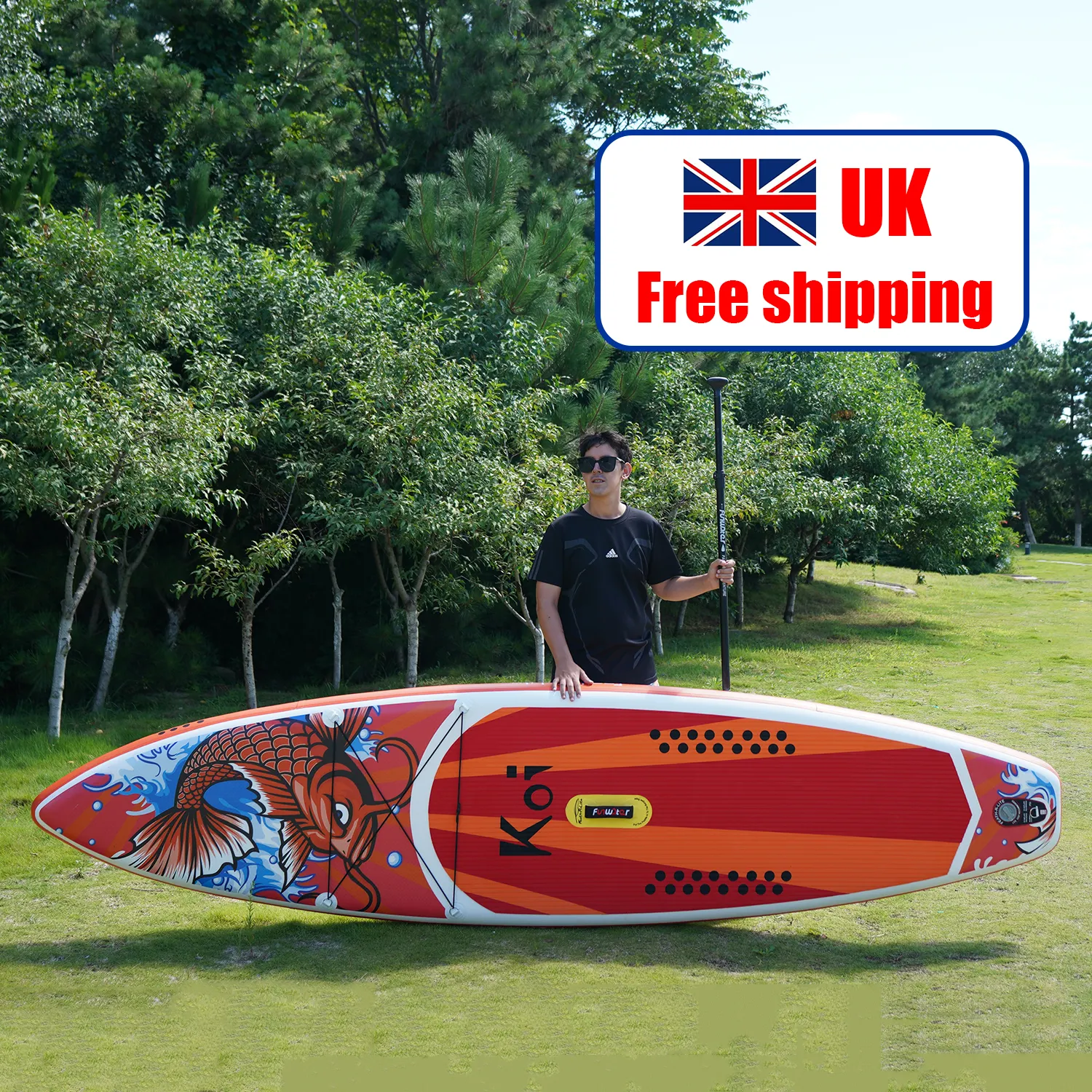 UK Free Shipping Dropshipping Factory Supply longboard surfboard waterplay surfing sup board inflatable paddle board