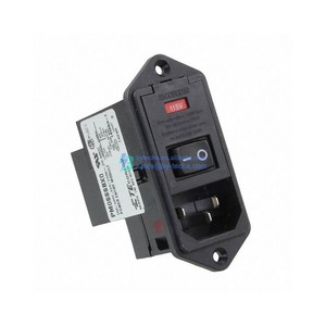 Original 4-6609959-3 P <span class=keywords><strong>Corcom</strong></span> Entrada de Energia Conector Receptáculo Masculino Lâminas Módulo IEC 320-C14 466099593 Panel Mount Flange