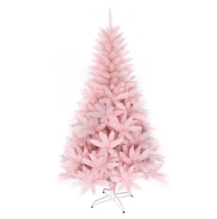De Fiesta de lujo de buena calidad suministros Artificial decoraciones en venta Rosa árbol de Navidad